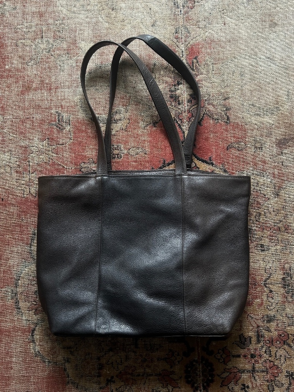 Vintage Y2K Brown Leather Tote